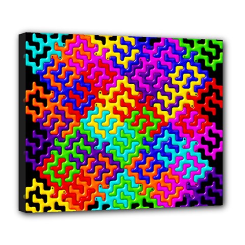 3d Fsm Tessellation Pattern Deluxe Canvas 24  X 20   by BangZart