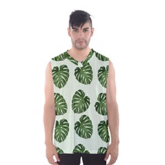 Leaf Pattern Seamless Background Men s Basketball Tank Top