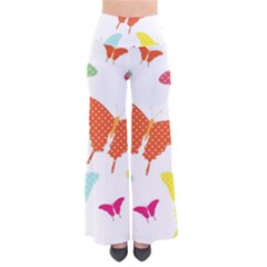 Beautiful Colorful Polka Dot Butterflies Clipart Pants