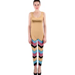 Chevrons Patterns Colorful Stripes Onepiece Catsuit