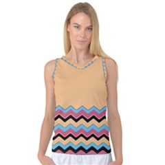 Chevrons Patterns Colorful Stripes Women s Basketball Tank Top by BangZart