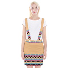 Chevrons Patterns Colorful Stripes Braces Suspender Skirt