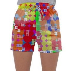 Abstract Polka Dot Pattern Sleepwear Shorts