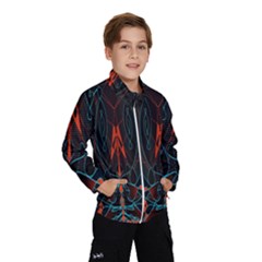 Doodle Art Pattern Background Wind Breaker (kids) by BangZart