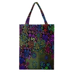 Grunge Rose Background Pattern Classic Tote Bag