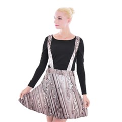 Vintage Pattern Background Wallpaper Suspender Skater Skirt by BangZart
