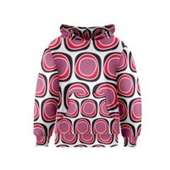 Wheel Stones Pink Pattern Abstract Background Kids  Pullover Hoodie