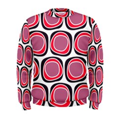 Wheel Stones Pink Pattern Abstract Background Men s Sweatshirt