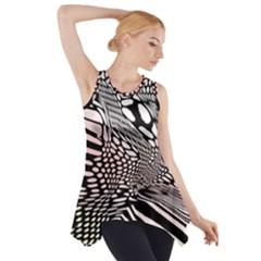 Abstract Fauna Pattern When Zebra And Giraffe Melt Together Side Drop Tank Tunic by BangZart