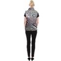 Abstract Fauna Pattern When Zebra And Giraffe Melt Together Women s Button Up Puffer Vest View2