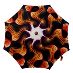 Colourful Abstract Background Design Hook Handle Umbrellas (medium)