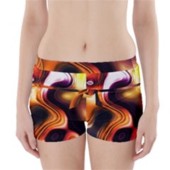 Colourful Abstract Background Design Boyleg Bikini Wrap Bottoms