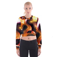 Colourful Abstract Background Design Cropped Sweatshirt