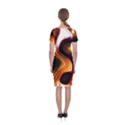 Colourful Abstract Background Design Classic Short Sleeve Midi Dress View2