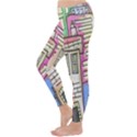 A Village Drawn In A Doodle Style Classic Winter Leggings View2