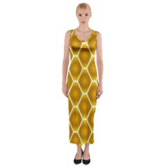 Snake Abstract Pattern Fitted Maxi Dress