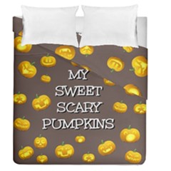 Hallowen My Sweet Scary Pumkins Duvet Cover Double Side (queen Size)