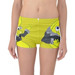 Funny Cartoon Punk Banana Illustration Boyleg Bikini Bottoms