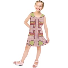 Pet Dog Design  Tileable Doodle Dog Art Kids  Tunic Dress