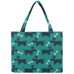 Happy Dogs Animals Pattern Mini Tote Bag