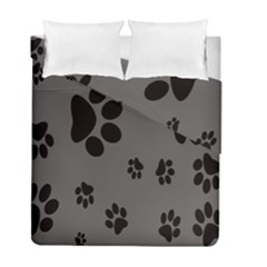 Dog Foodprint Paw Prints Seamless Background And Pattern Duvet Cover Double Side (full/ Double Size)