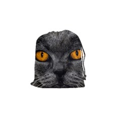 Cat Eyes Background Image Hypnosis Drawstring Pouches (small) 