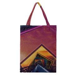 The Rainbow Bridge Of A Thousand Fractal Colors Classic Tote Bag by jayaprime
