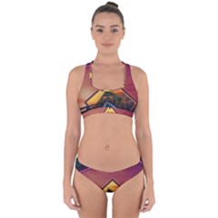 The Rainbow Bridge Of A Thousand Fractal Colors Cross Back Hipster Bikini Set by jayaprime