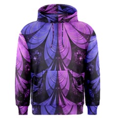 Beautiful Lilac Fractal Feathers Of The Starling Men s Pullover Hoodie by jayaprime