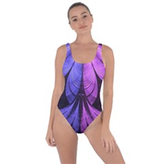 Beautiful Lilac Fractal Feathers Of The Starling Bring Sexy Back Swimsuit by jayaprime