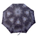 Amazing Fractal Triskelion Purple Passion Flower Folding Umbrellas View1