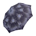 Amazing Fractal Triskelion Purple Passion Flower Folding Umbrellas View2