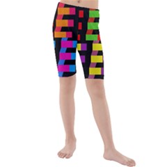Colorful Rectangles And Squares                  Kid s Swim Shorts