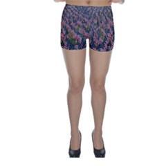 Repetition Retro Wallpaper Stripes Skinny Shorts