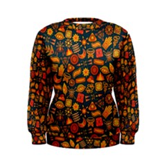 Pattern Background Ethnic Tribal Women s Sweatshirt