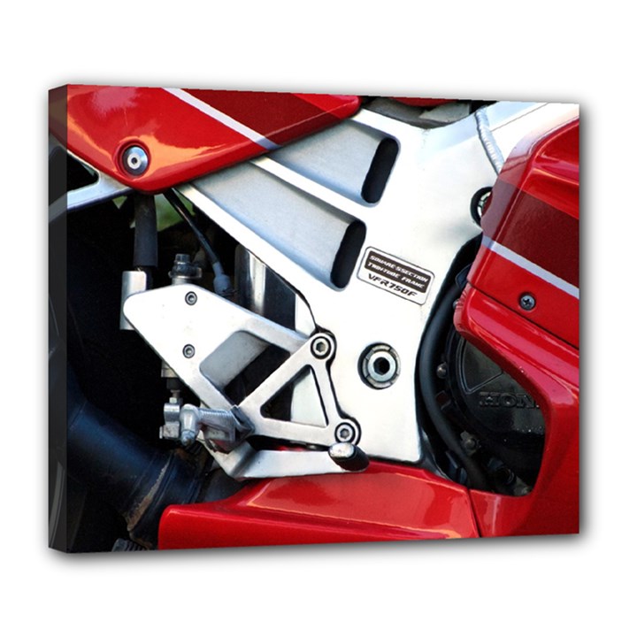 Footrests Motorcycle Page Deluxe Canvas 24  x 20  