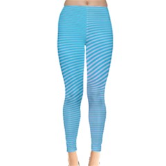 Background Graphics Lines Wave Leggings 