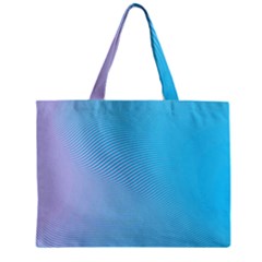 Background Graphics Lines Wave Zipper Mini Tote Bag