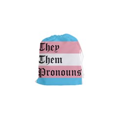 They/them Pronouns Drawstring Pouches (xs)  by TransPrints