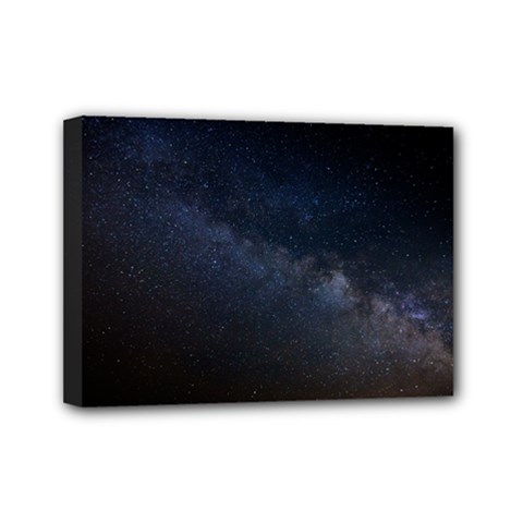 Cosmos Dark Hd Wallpaper Milky Way Mini Canvas 7  X 5  by BangZart