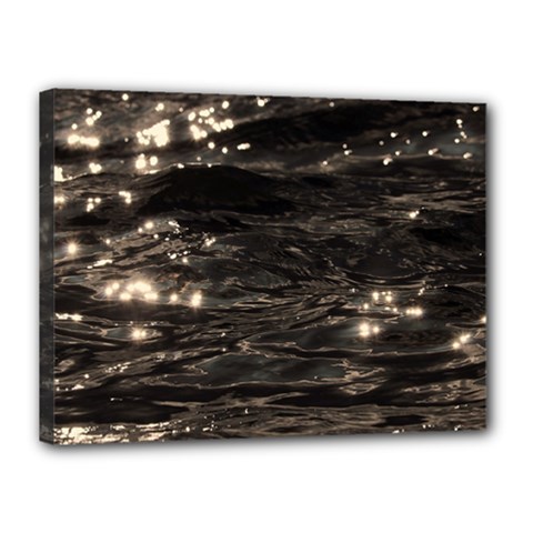 Lake Water Wave Mirroring Texture Canvas 16  X 12  by BangZart