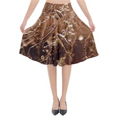 Ice Iced Structure Frozen Frost Flared Midi Skirt by BangZart