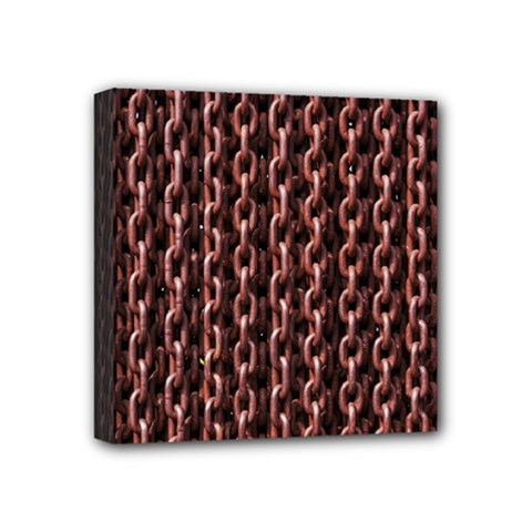 Chain Rusty Links Iron Metal Rust Mini Canvas 4  X 4  by BangZart