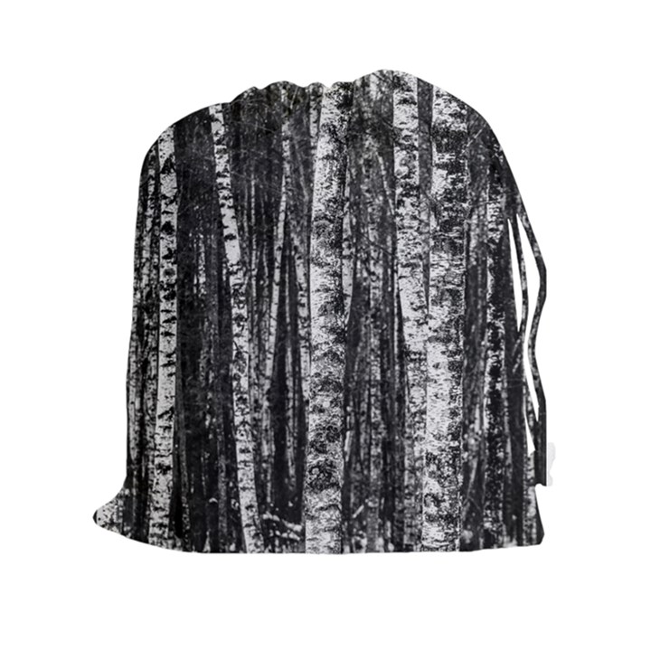 Birch Forest Trees Wood Natural Drawstring Pouches (XXL)