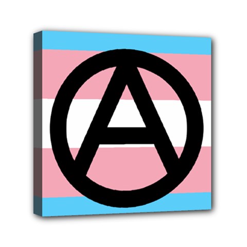 Anarchist Pride Mini Canvas 6  X 6  by TransPrints