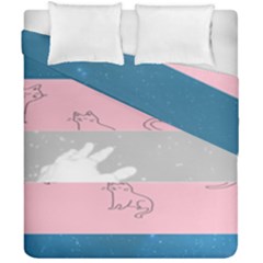 Pride Flag Duvet Cover Double Side (california King Size) by TransPrints