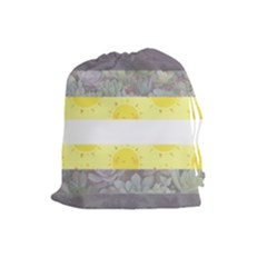 Cute Flag Drawstring Pouches (large)  by TransPrints