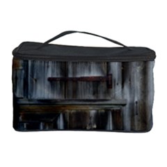 Alpine Hut Almhof Old Wood Grain Cosmetic Storage Case