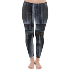 Alpine Hut Almhof Old Wood Grain Classic Winter Leggings