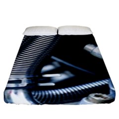 Motorcycle Details Fitted Sheet (king Size) by BangZart